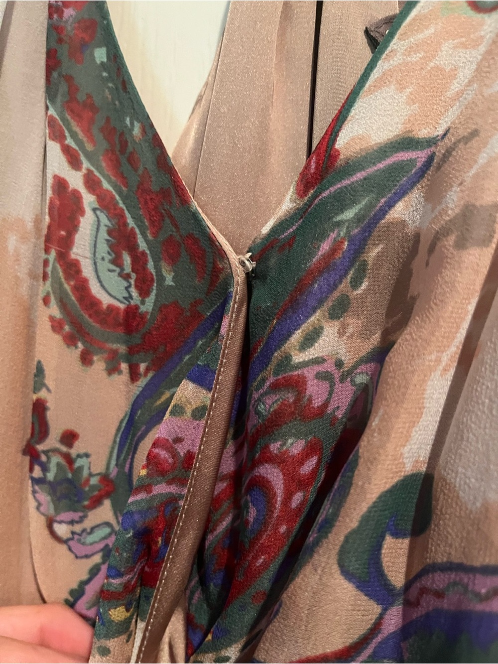 charlie jade Beige Multicolor Paisley Halter Dress - Picture 3 of 6